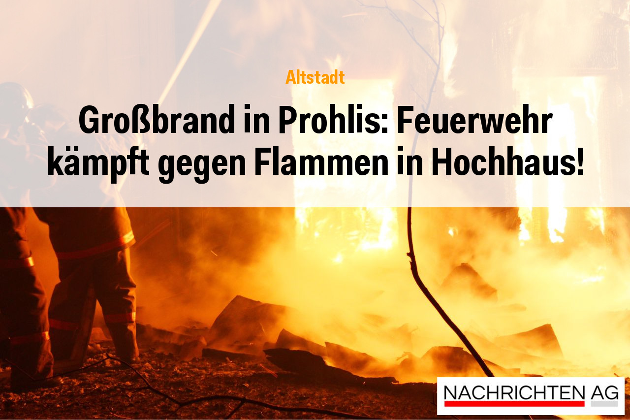 Großbrand in Prohlis: Feuerwehr kämpft gegen Flammen in Hochhaus!